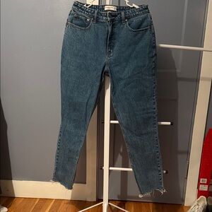 Abercrombie & Fitch Blue Ankle Jeans